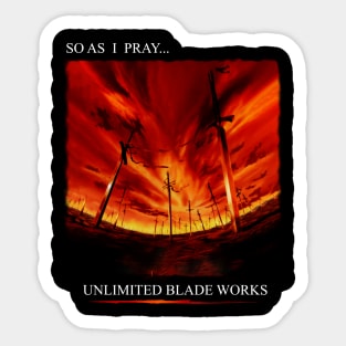 Unlimited blade works Sticker